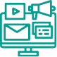 Email marketing services icon
